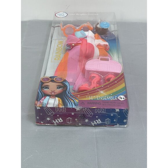 Rainbow High Fashion Doll Pool Outfit Set With Accessories For 6+ - Picture 3 of 4